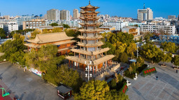 【輪播】初冬 張掖木塔的光影和古韻