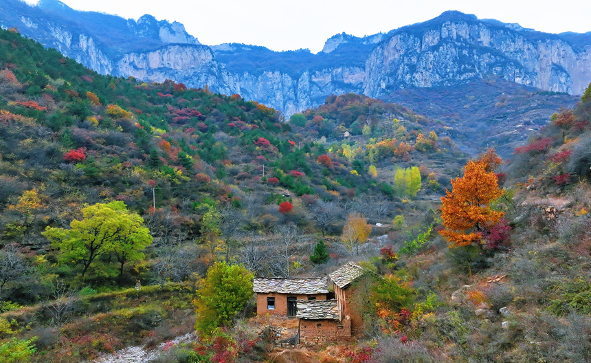 古村勝景：一幅“挂”在太行山上的油畫