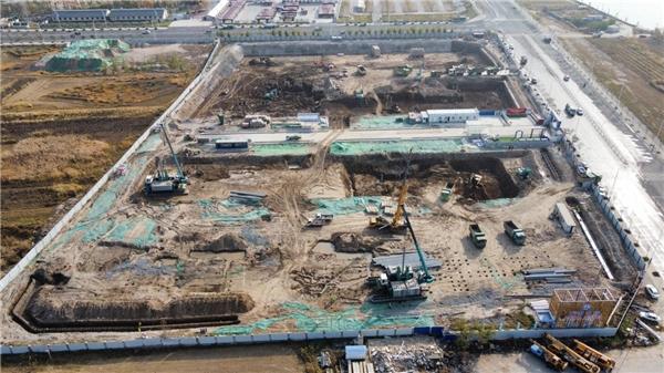 沧州市城市更新王希鲁安置区项目地下基础管桩全部完成