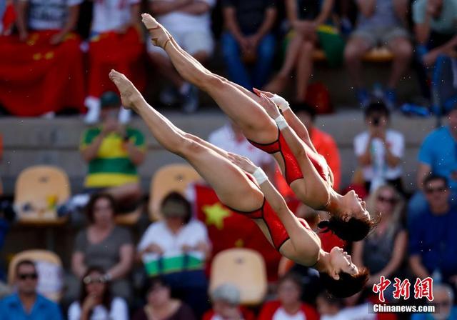 陈若琳/刘蕙瑕夺得奥运跳水女子双人十米台冠军