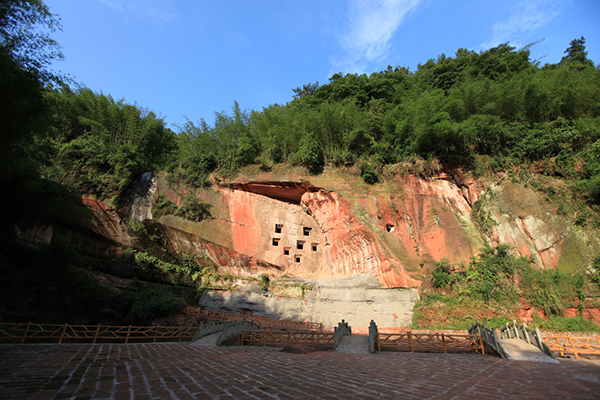 川南唯一 四川长宁入选中国旅游百强县市_fororder_七洞沟东汉崖墓群（长宁县委宣传部供图）