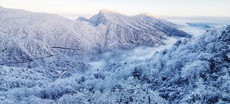 漂亮！雪后的瓦屋山宛如童话世界_fororder_摄影--石天云