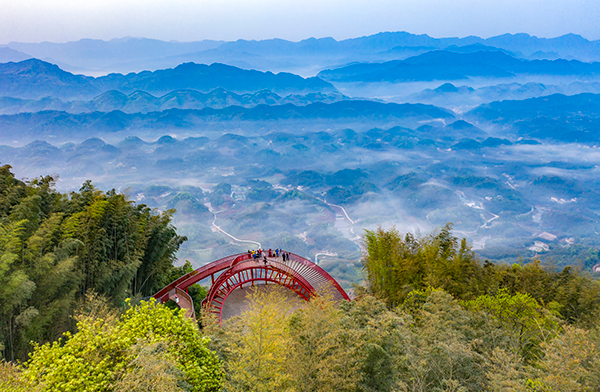 蜀南竹海旅游度假区 供图 蜀南文旅集团据介绍,竹产业振兴示范基地