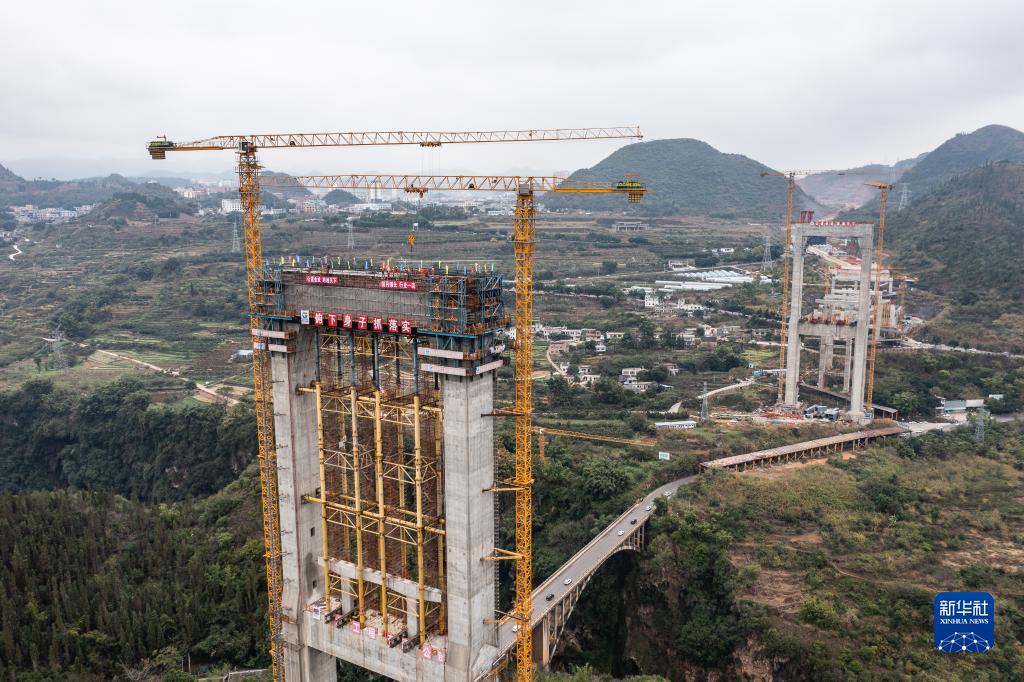 貴州黔西南：金州大橋工程加緊建設