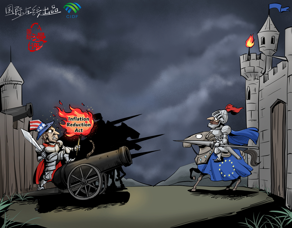 【Editorial Cartoon】The Looming Trade War_fororder_英语版