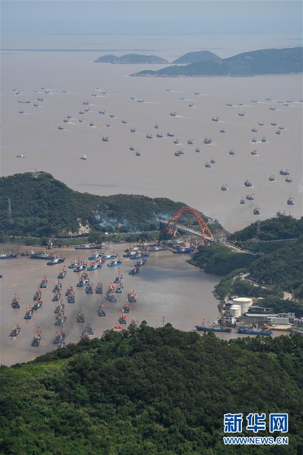 东海伏季休渔结束 浙江象山千艘渔船整装出海