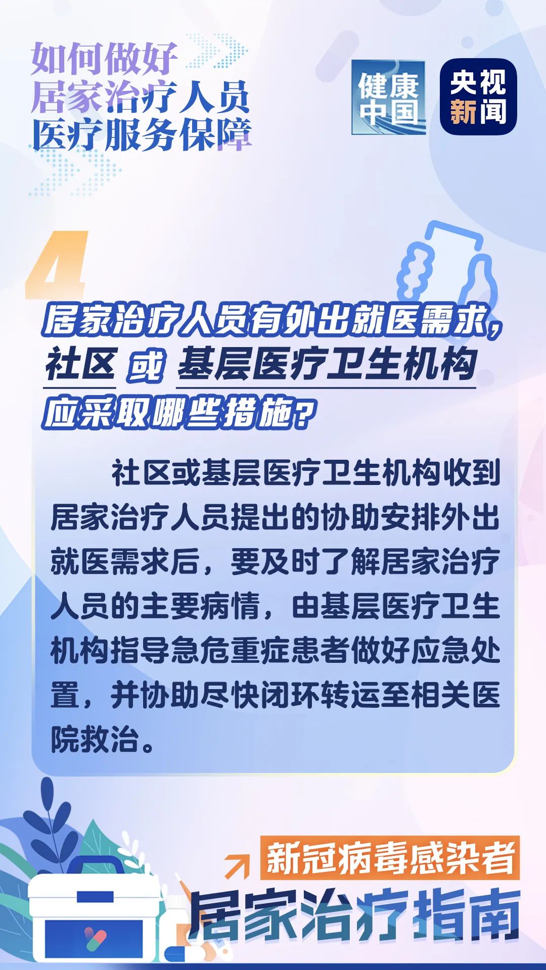 居家治疗，别慌！这些保障来了→【科学防疫小贴士】（10）