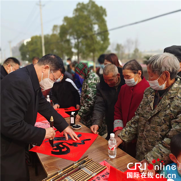 荊楚“紅色文藝輕騎兵”省直書法家小分隊走進鄂州杜山鎮_fororder_04