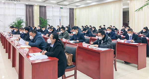 自贡高新区召开2022年度直属党组织书记抓基层党建工作述职评议会议_fororder_2会议现场（摄影-冯常英）