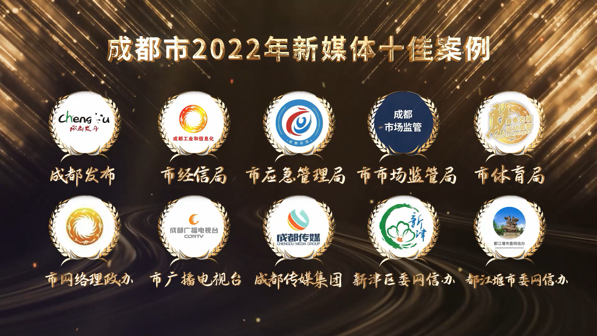 （转载）榜单出炉！2022成都市政务新媒体峰会中这些媒体获表彰