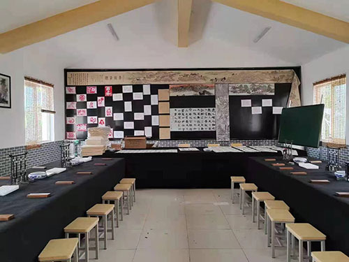 德阳中江县“柚乡童行”书院：点亮乡村素质教育星火_fororder_书法室