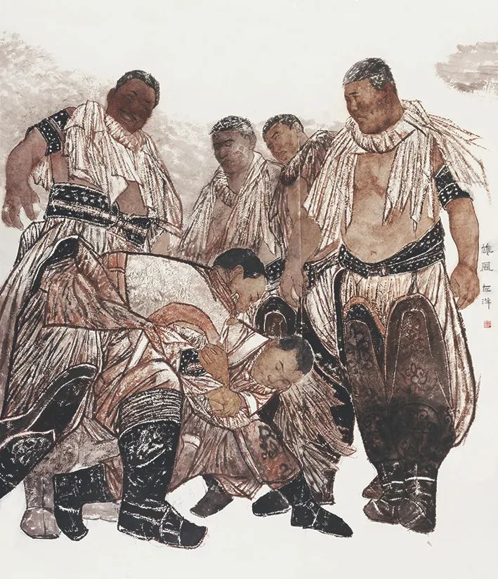 首页>滚动>正文左洋《雄风》国画白洋洋《空山有色》国画管旭文《巴山