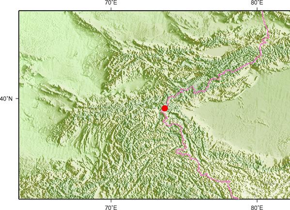 8月13日15时20分吉尔吉斯斯坦发生3.0级地震