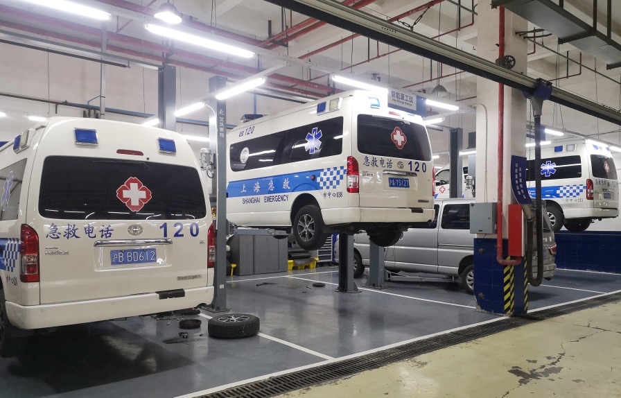 【图说上海】“120”维修班组全员在岗 只为保障上海急救车运行安全