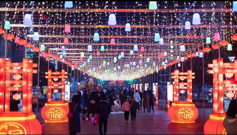 灯笼高挂年味浓 幸福满溢广元城_fororder_流光溢彩迎新春-供图-广元市委宣传部