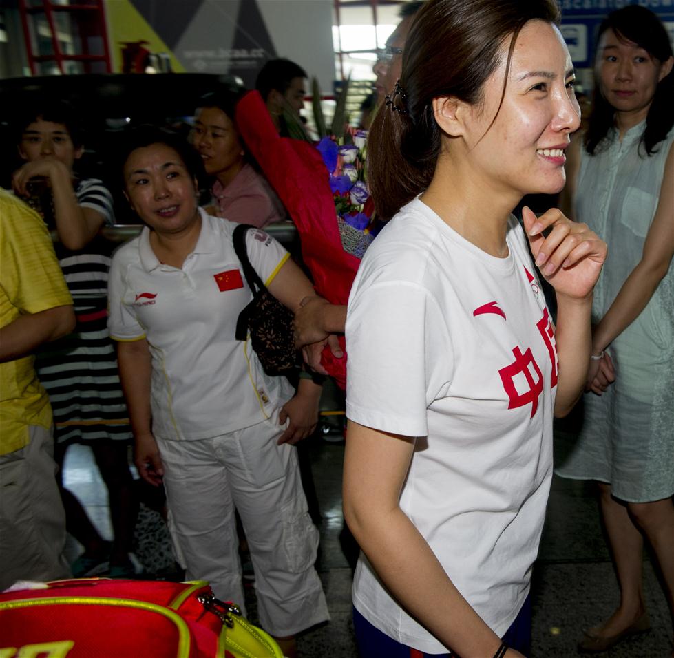 奥运会部分中国选手回京