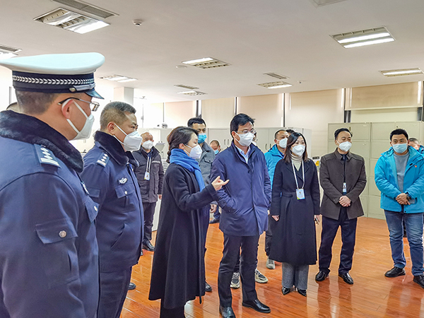 自贡市委常委高新区党工委书记陈扬杰带队开展元旦节前安全生产大检查