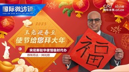 【國際微訪談】突尼西亞駐華臨時代辦貼窗花 寫福字 誠邀中國遊客來旅遊
