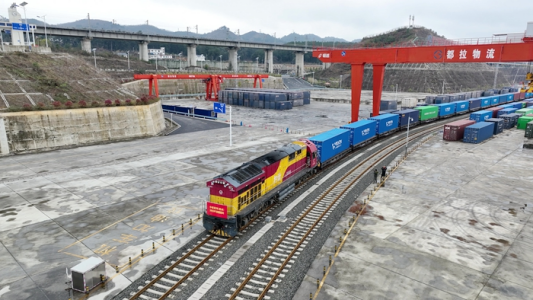 First China-Europe Freight Train in 2023 in 2023 Departs from Guizhou_fororder_圖片3