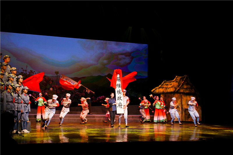 【湖北】【客户稿件】大型音乐舞蹈史诗《红色薪传》登陆武汉中南剧场