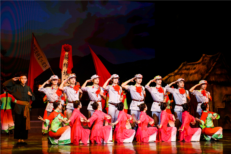 【湖北】【客户稿件】大型音乐舞蹈史诗《红色薪传》登陆武汉中南剧场