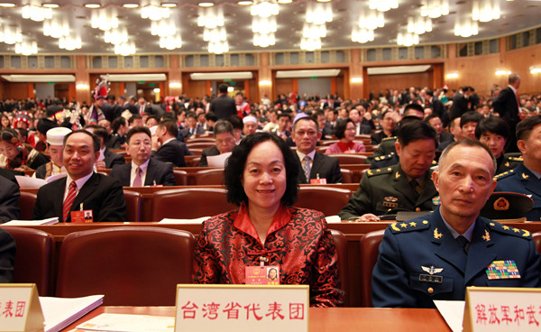 13名台湾省人大代表亮相十三届全国人大一次会议