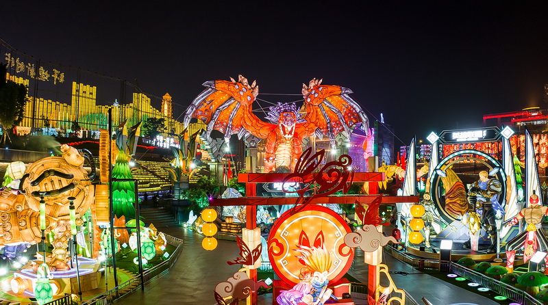 图集 | 第二十九届自贡国际恐龙灯会已准备就绪 将于1月17日璀璨开幕_fororder_13第29届自贡国际恐龙灯会现场（摄影-廖志全）