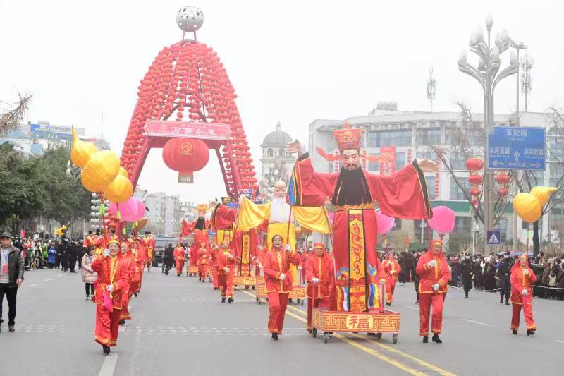“从小年到大年，到绵竹过中国年” 第二十二届绵竹年画节开幕_fororder_6