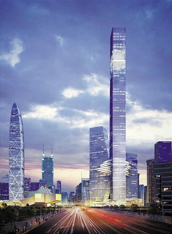 深圳拟建超700米高摩天大楼 刷新中国记录
