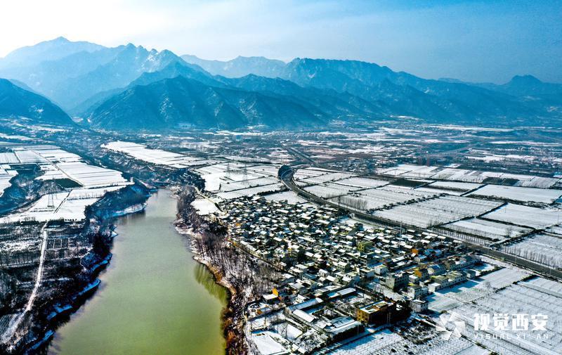 雪霁初晴 秦岭北麓银装素裹