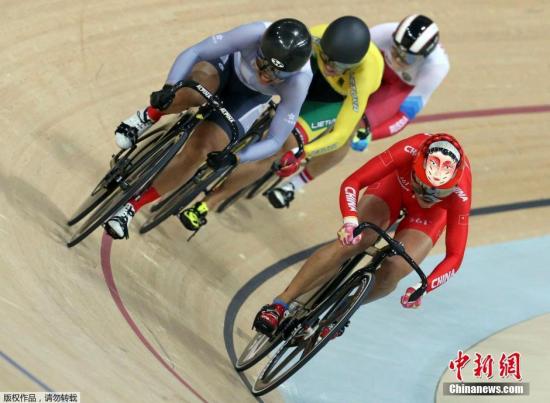 无惧病魔 英国女子自行车“光头骑士”卫冕奥运金牌