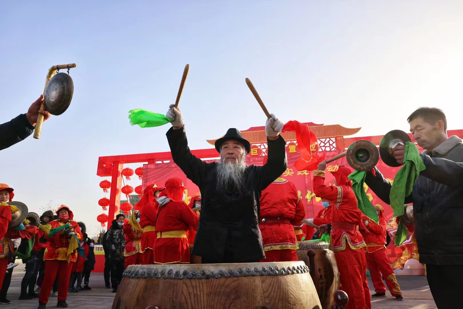 (原創)【組圖】保定市徐水區:非遺“火” 年味濃_fororder_20230119_101142
