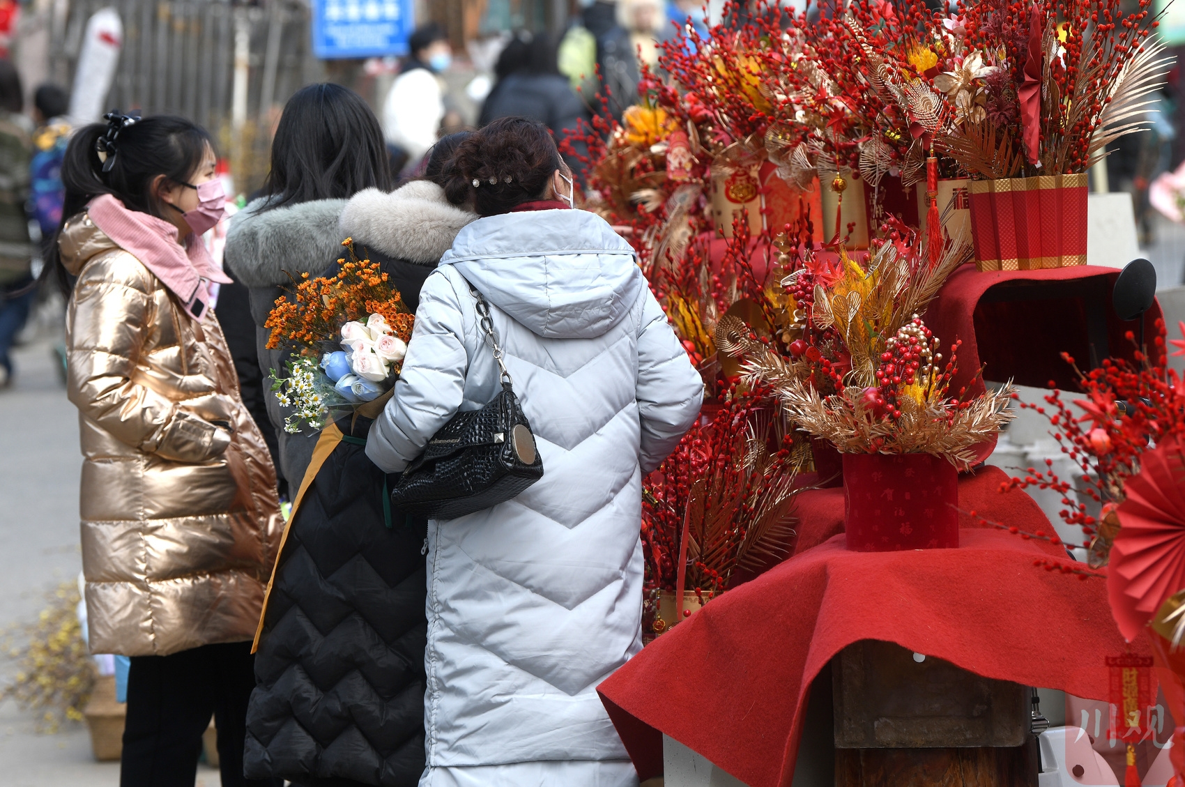 （转载）春节临近 成都年宵花销售火爆