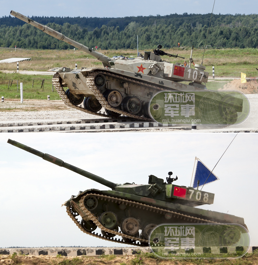 两届坦克大赛96坦克同角度对比