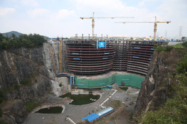 上海:"深坑酒店"地下工程基本完成
