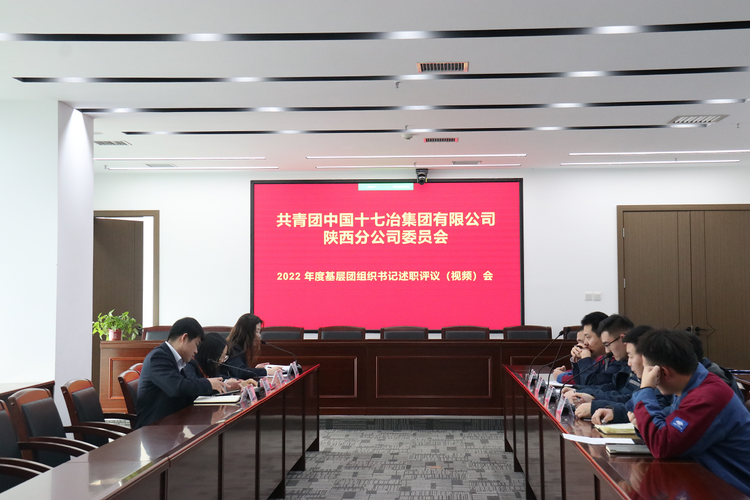 中国十七冶集团陕西分公司召开2022年度基层团组织书记述职评议（视频）会_fororder_图片1