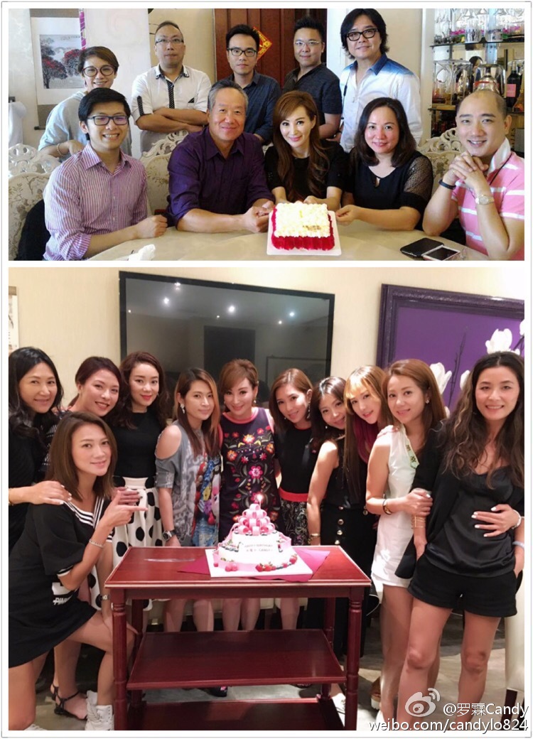 51岁美魔女罗霖提前庆生 好友献吻(组图)