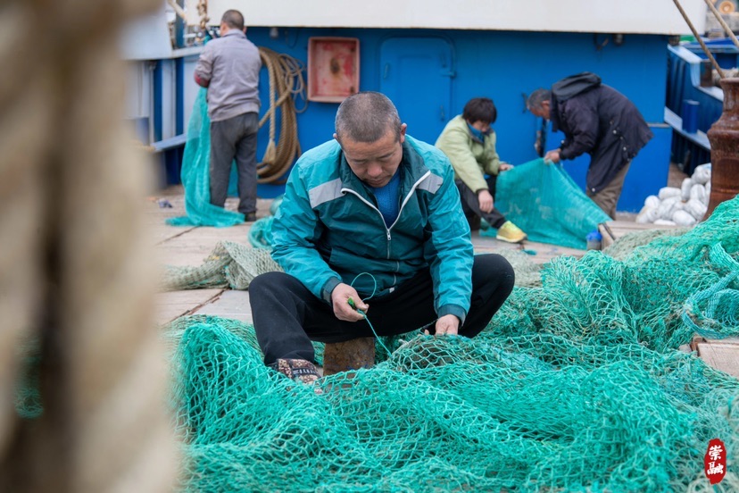 【聚焦上海-焦點圖】上海崇明漁民開啟兔年“第一捕”
