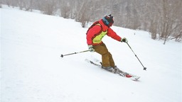 雪上飛！ 野雪滑雪愛好者競技雪鄉