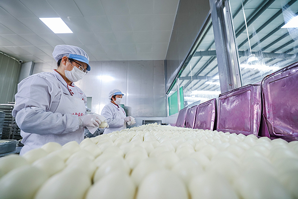 自贡荣县：冲刺“开门红” 干出“加速度”_fororder_2荣县平科食品公司生产加工车间（摄影-宋姿熠）