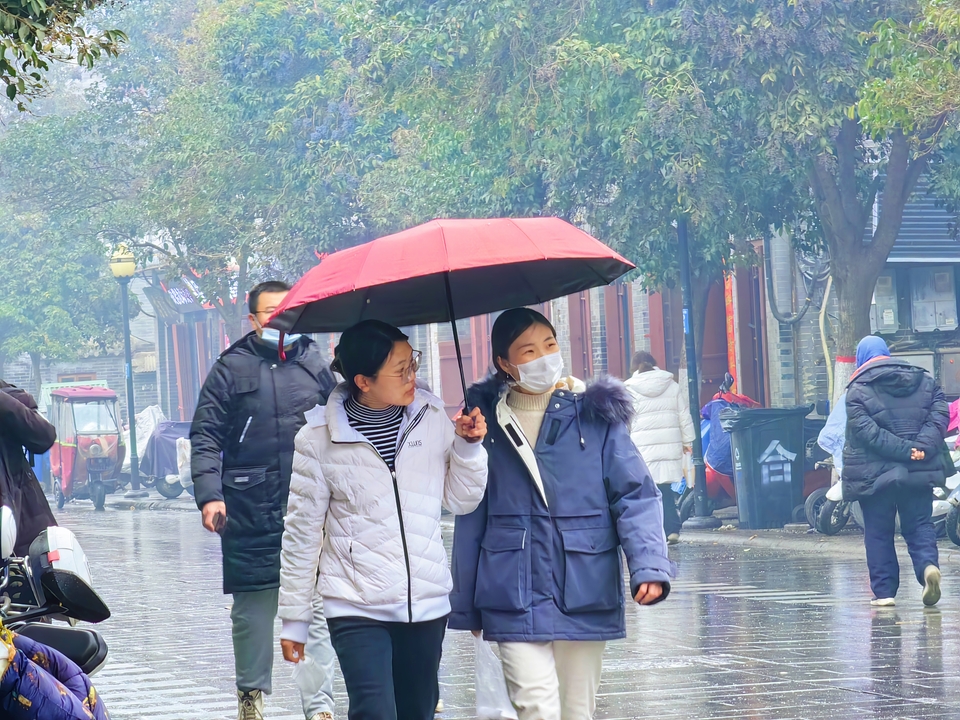 河南开封：春雨如酥润古城