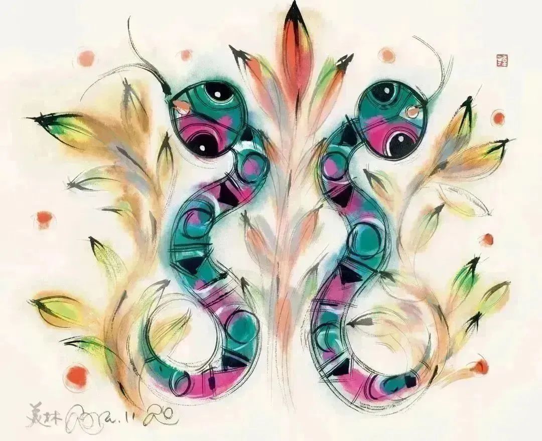 它们，在韩美林画笔下也是“情人”