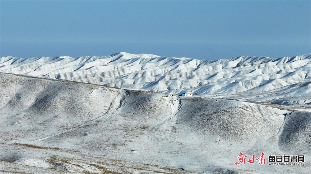 【輪播】武威肅南祁連山：牧群點點山巒間 群峰披銀滿目景_fororder_2