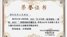【原创】国际在线山东频道两项网上重大主题宣传活动获表彰