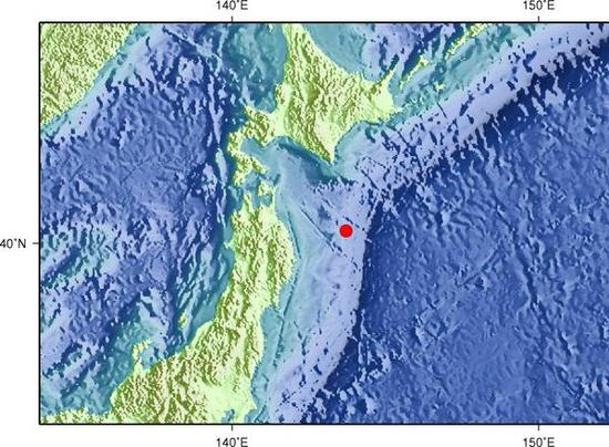 日本本州远海发生6.2级地震 震源深度10千米