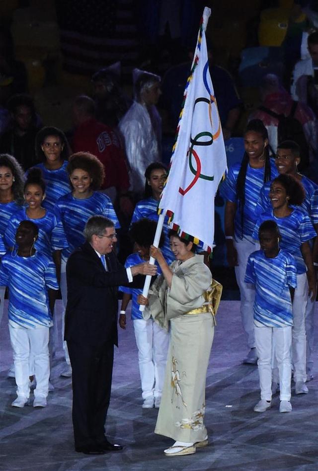 奥林匹克会旗交接仪式图片