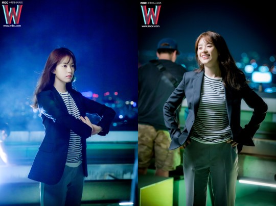 《W-兩個世界》花絮照匯總 李鐘碩韓孝周片場有愛互動【組圖】