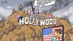 【Caricatura editorial】EE.UU. está en los números: el 70%