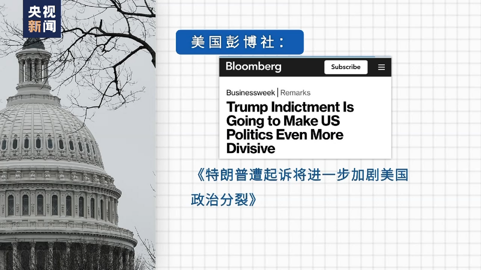 特朗普遭起诉 美国两党争斗愈发白热化