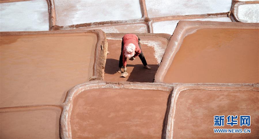 西藏芒康:“耕种”千年古盐田 西藏芒康:“耕种”千年古盐田